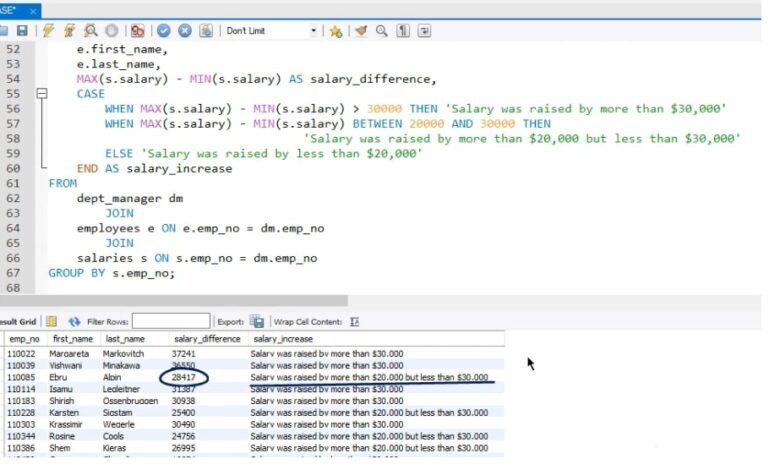 case when sql