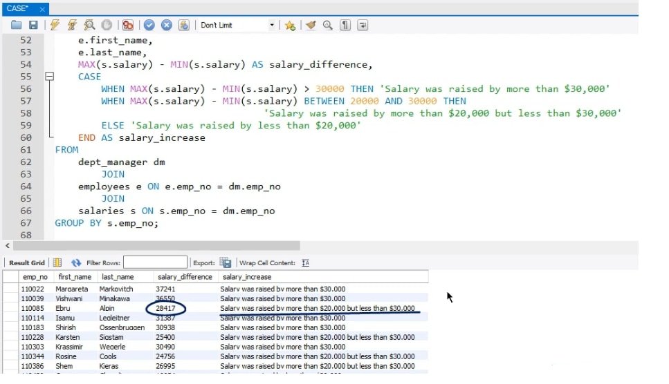 case when sql